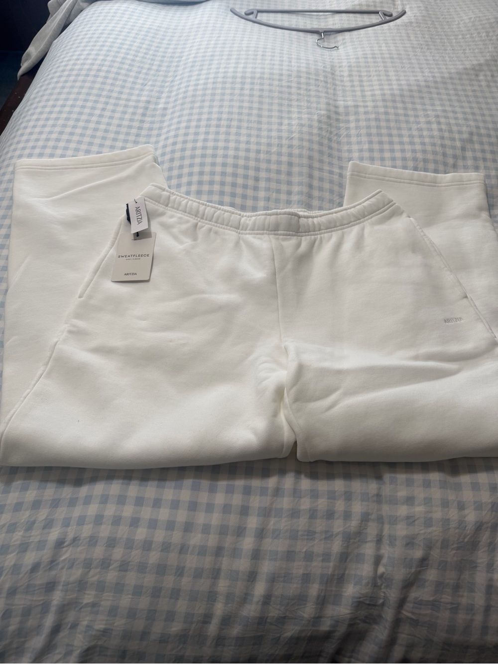 Aritzia TNA Sweatfleece Hoodie Set in White - Picture 3 of 3